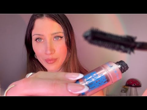 ASMR Applying Mascara On You | repeating blink & lower lash line