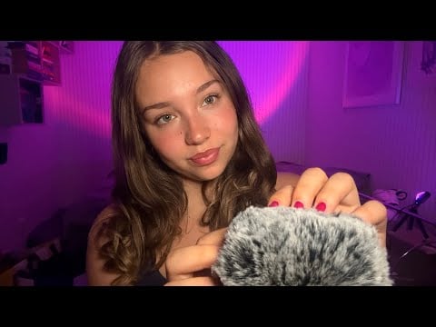 ASMR Fluffy Mic Scratching 💤 Close Your Eyes & Sleep (Personal Attention + Visual Triggers) ✨