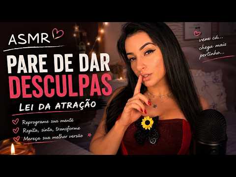 ASMR Pare de Dar Desculpas 🌙 Cochicho Motivacional Poderoso | Lei da Atração