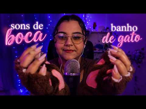 ASMR  SPIT PAINTING l SONS DE BOCA INTENSO PRA VOCÊ RElaxar!
