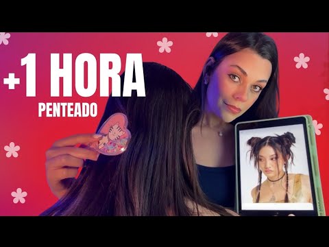 +1Hora Fazendo Penteado Na Minha Cobaia 🎀💆🏻‍♀️