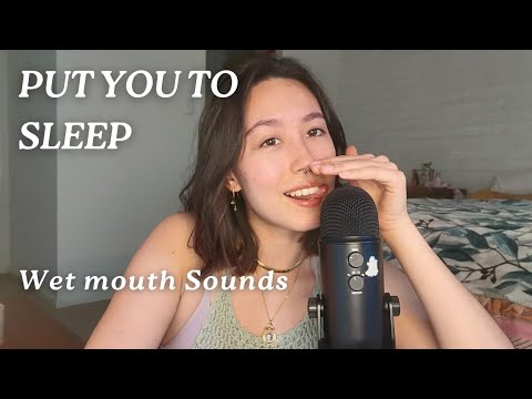 ASMR - WET MOUTH SOUNDS, pure unintelligible whisper, HIGH SENSITIVITY, camera petting