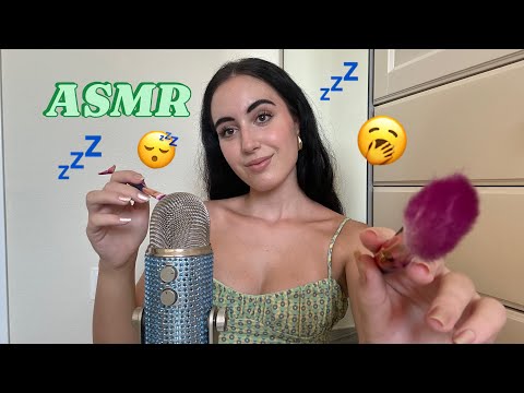 ASMR EN ESPAÑOL // MIC BRUSHING FOR SLEEP (visual movements & mouth sounds) 💤🥱😴🌑🌙 #asmr