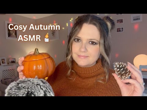 ASMR Autumn Triggers 🍂 Crackling Candles, Pine Cones & Plucking a Spider from Your Eye!
