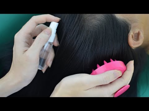 ASMR Scalp Treatment ( Scalp Massage, Scalp Scratching ) For Relieve Stress
