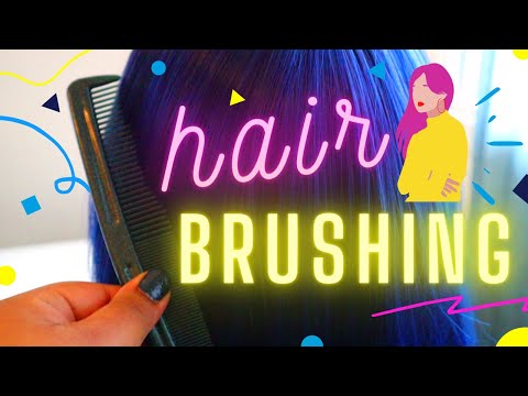 ASMR | Tingly Hair Brushing, Soft Semi-Inaudible Whispering, Tapping, Scratching and Hand Movements