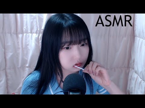 ASMR 막대사탕(맥주사탕) 이팅사운드ㅣLollipop Candy Eating Soundsㅣキャンディ