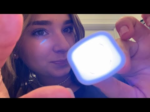 asmr quick eye exam (measuring & poking your eye)
