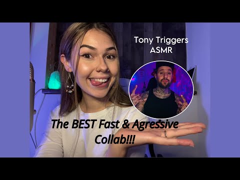 ASMR SUPER FAST & AGGRESSIVE TRIGGERS COLLAB WITH @tonytriggersasmr 🫶