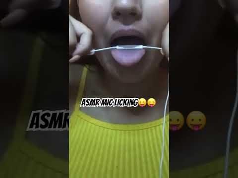 ASMR MIC LICKING #asmr #asmrmouthsounds #asmreating