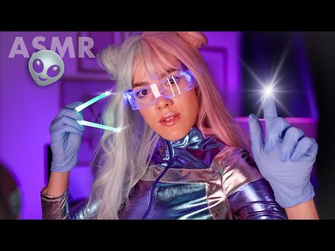 ASMR ALIEN EXAMINA SEU CORPO 👽 | Exame Médico e Exame dos Nervos Cranianos RP