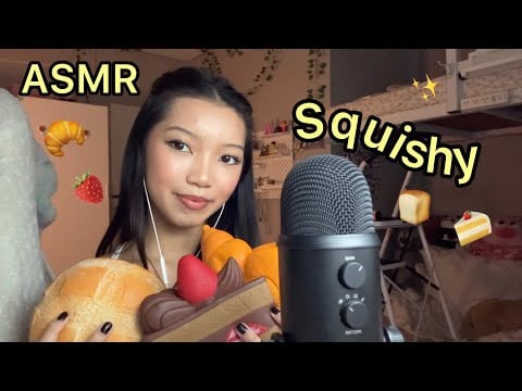 ASMR| Squishies 🍰🍞🥐