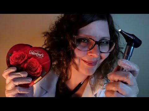 ASMR | Surprise Valentine's Day Exam From Your Stalker Doctor (Medical Roleplay, Gloves, Otoscope)