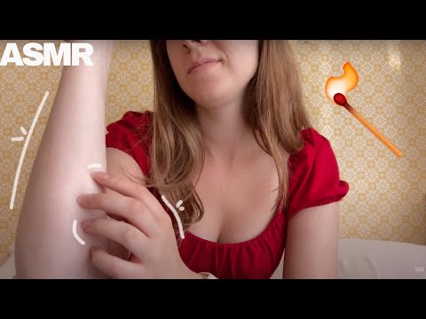 ASMR 1 min Skin Scratching But Like Lighting a Match