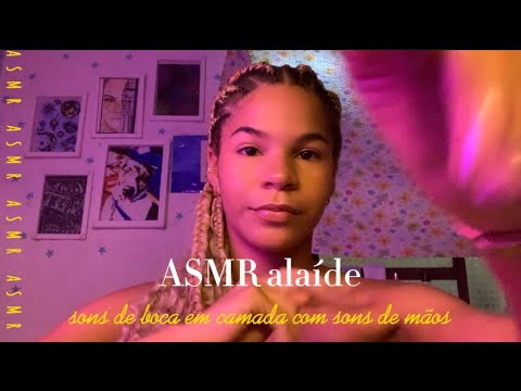 ASMR EM CAMADAS COM SONS DE MÃOS SECOS E MOLHADOS