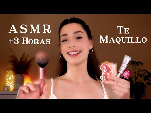 ASMR TE MAQUILLO HASTA QUE TE DUERMAS 🌙💤 +3 Horas Roleplay en Español 🤍 Atención Personal