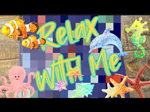 ASMR VISUAL & SOUND TRIGGERS: Fishtastic  Life Sticker Puzzle #671