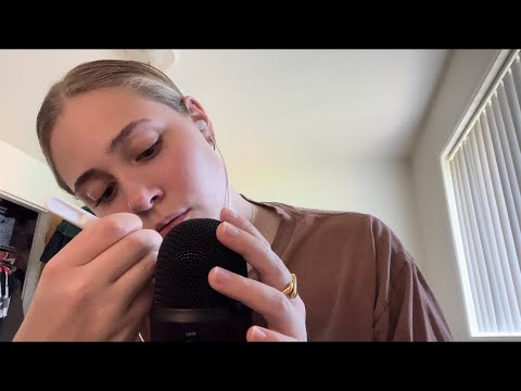 ASMR tape on the mic + sticky tapping!