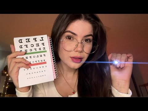 ASMR | Exame de Vista na Oftalmologista - Roleplay 👩‍⚕️👀