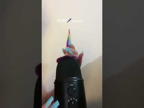 Asmr pincel no microfone #asmr #asmrshorts #relax #satisfyingtingles
