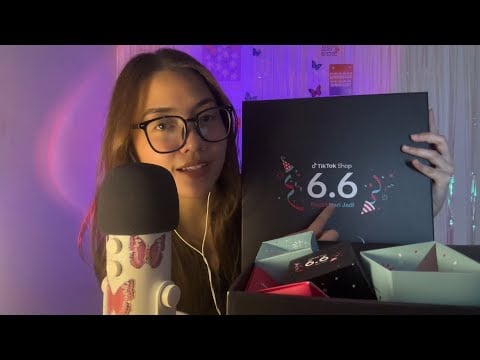 asmr - unboxing gifts from tiktok shop