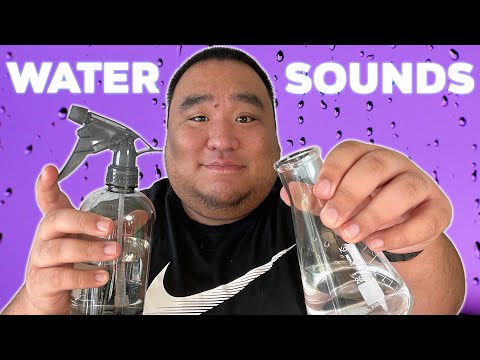 ASMR Water Sounds 11 💧Spraying, Swishing, Whispered