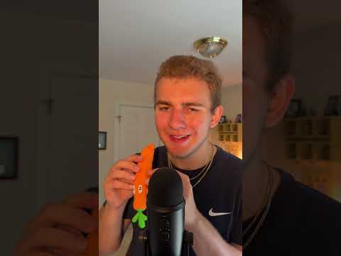 Asmr fake carrot vs fake chocolate