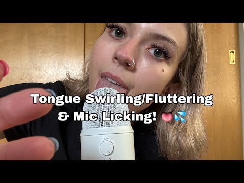 ASMR| Slow ➡️ Fast Tongue Swirling, Fluttering Mouth Sounds & MlC LlCKS! 