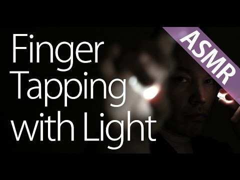 ASMR Tapping Tingles 1 - Finger Tapping with Light (ear to ear, binaural)