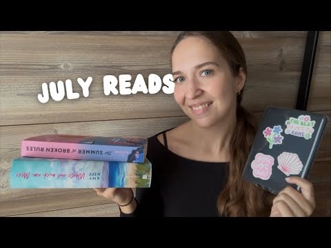 ASMR July Reading Wrap-Up 🌊💕 (Book Triggers, Tapping, Page Flipping, Paper Sounds, Whispering)