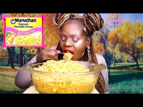 BIG BOWL NOODLES MUKBANG ASMR Eating Sounds | Soft Spoken