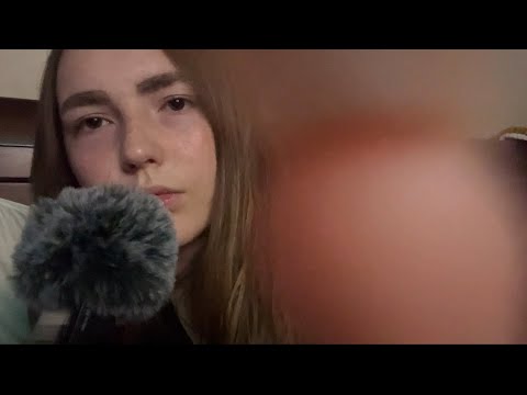 ASMR Switching between Softspoken & Whispers~Handmovements & fluffy mic sounds 