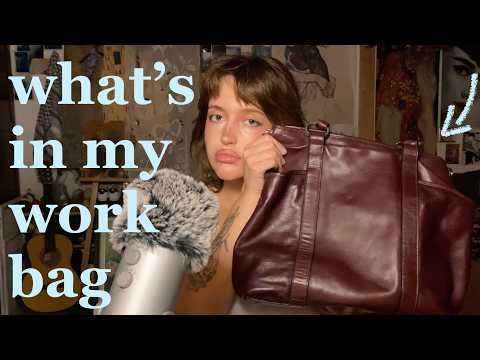 asmr ita, what's in my work bag😽