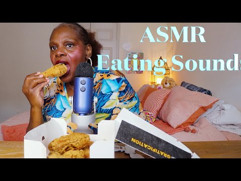 After 14 Yrs Churches Original Marinated Flavor Fried Chicken ASMR Eating Sounds