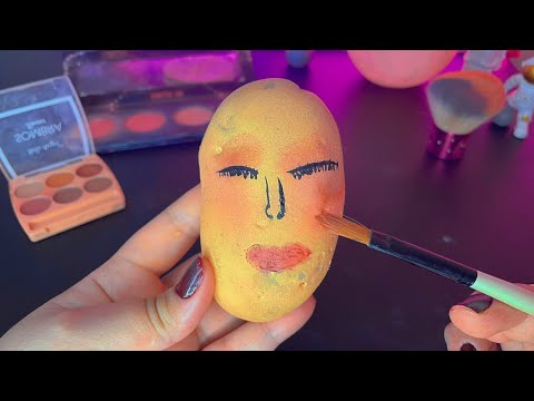 ASMR: Maquiando Uma Batata (Sons de boca e sussurros)