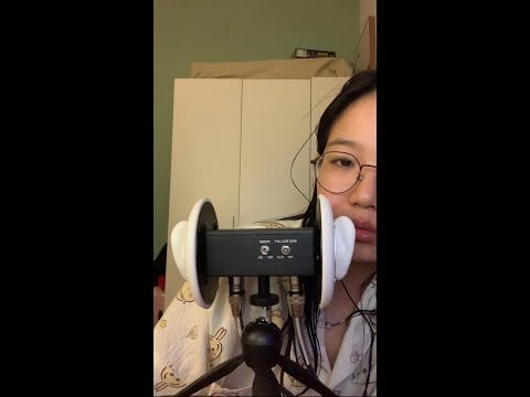 ASMR I am hungry and chewing the sweet potato