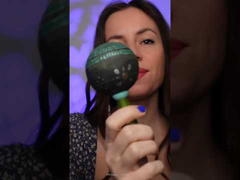 Cleansing your aura with the rattle #asmr #asmrreiki #relax #braintingles #shorts
