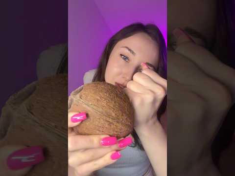 ASMR Coconut Rain 🥥 #asmr #relax #sleep #coconut