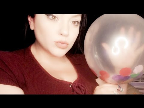 ASMR | Blowing Up Balloons | Inflating / Deflating confetti balloon