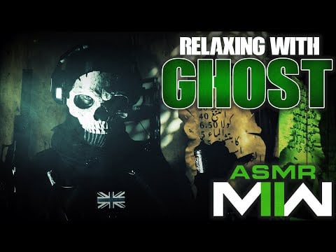 Relaxing with Ghost ASMR | COD MWII Roleplay (Hot Coffee, Bad Jokes, and Violence)