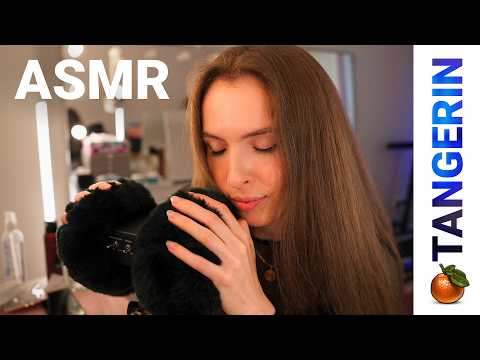 ASMR Relaxing Ear Massage, Fluffy Mic & Brush Sounds | Tangerin
