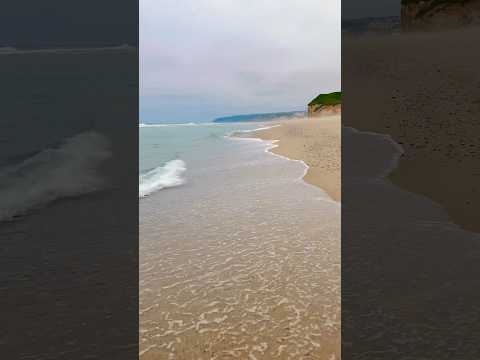 Feel the Waves Crash Over Your Feet on this Beautiful Beach 🌊 #ocean #relaxing #portugal