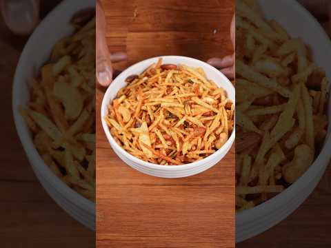 🔥 ASMR Aloo Lachha Namkeen | Ultra Crispy & Crunchy | Satisfying Fry Sounds #shorts #asmr