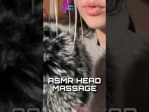 ASMR HEAD MASSAGE #asmr #asmrfluffy #shorts