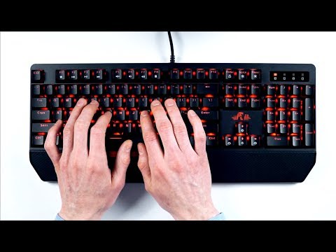 ASMR Mechanical keyboard (click! clack!)