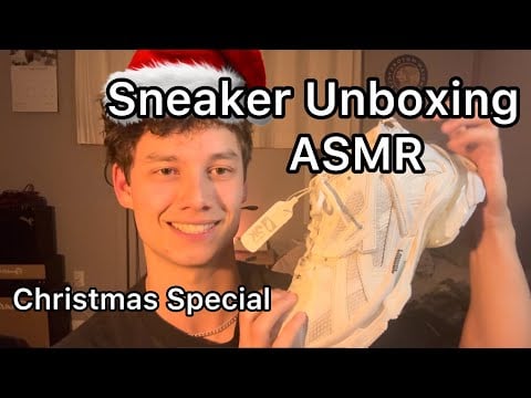 ASMR Sneaker Unboxing Christmas Special (Sponsored)￼￼