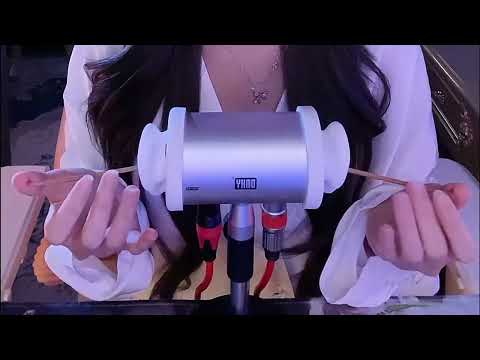 Deep Ear Cleaning & Relaxing ASMR: Ear Massage, Powder Puff, Bamboo, Tuning Fork & Hair Wash
