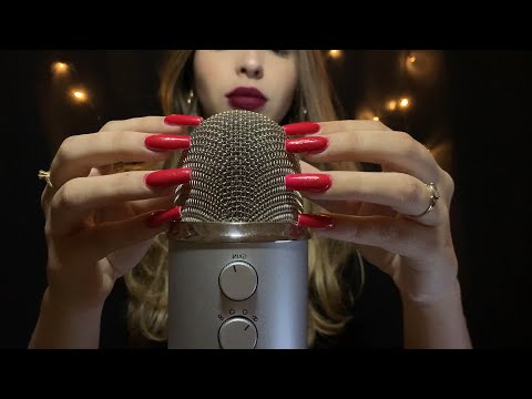 ASMR 1000% SCRATCHING NO MICROFONE E OBJETOS | Arranhando o Microfone