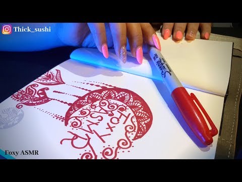 ASMR Study Break Doodling | Layered Motivating Calm Music | NO TALKING