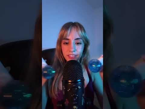 ASMR bolitas de agua (water sounds) 💙 #asmr #asmrenespañol #asmrwatersounds